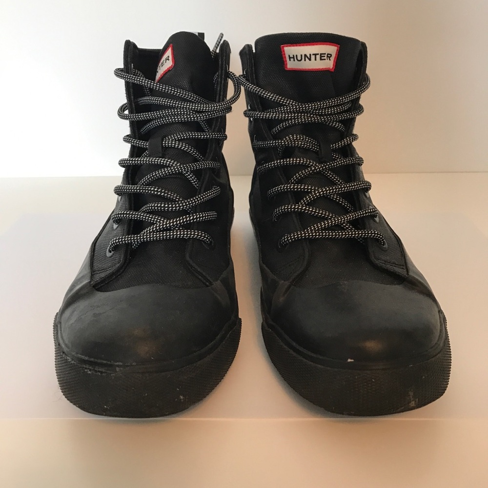 Hunter for Target Boots | Dipped Canvas High Tops | Color Black | Size 9.5D